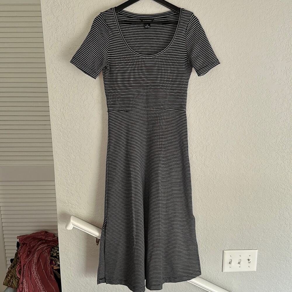 Club Monaco Striped Midi Dress